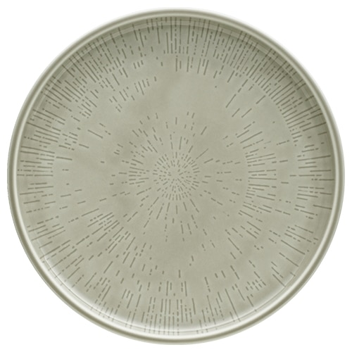 CRO-SCH-251274A.jpg BY ORDER SHIRO GLAZE STEAM STRUCTURE PLATE FLAT COUPE 24CM SCHONWALD GERMANY - Image 1