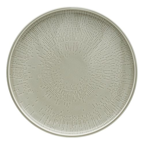 CRO-SCH-251276A.jpg SHIRO GLAZE STEAM STRUCTURE PLATE FLAT COUPE 26CM SCHONWALD GERMANY - Image 1
