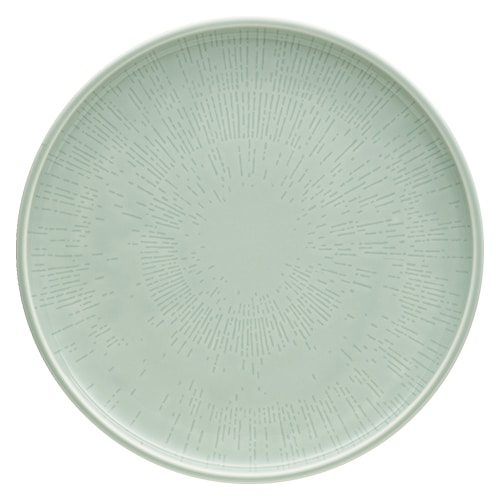 CRO-SCH-251278B.jpg SHIRO GLAZE FROST STRUCTURE PLATE FLAT COUPE 28CM SCHONWALD GERMANY - Image 1