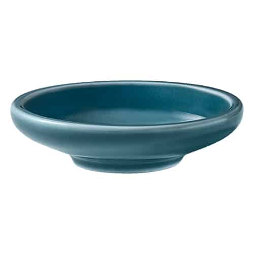CRO-SCH-251309E.jpg BY ORDER SHIRO GLAZE COMPANION PETROL BLUE PLAIN PLATE DEEP COUPE 9CM SCHONWALD GERMANY - Image 1