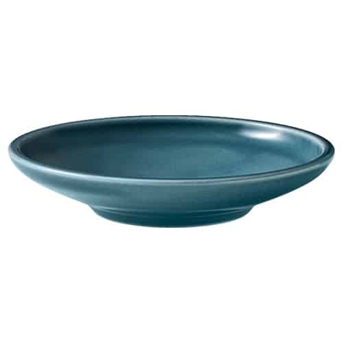 CRO-SCH-251321E.jpg BY ORDER SHIRO GLAZE COMPANION PETROL BLUE PLAIN PLATE DEEP COUPE 21CM SCHONWALD GERMANY - Image 1