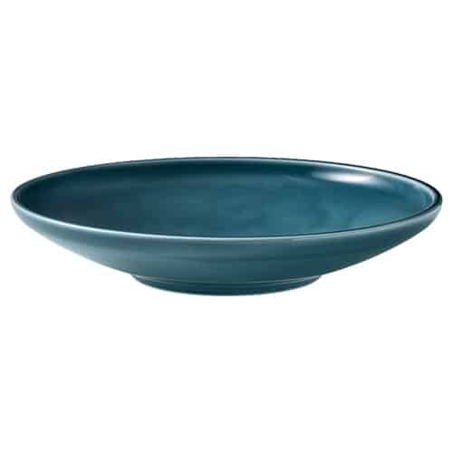 CRO-SCH-251326E.jpg BY ORDER SHIRO GLAZE COMPANION PETROL BLUE PLAIN PLATE DEEP COUPE 26CM SCHONWALD GERMANY - Image 1