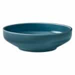 SHIRO GLAZE COMPANION PETROL BLUE BOWL ROUND 12X4CM SCHONWALD GERMANY