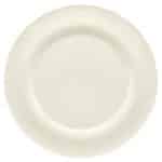 BY ORDER GENERATION DURACREAM PLATE FLAT ROUND WITH RIM EMBOSSED 16CM SCHONWALD GERMANY