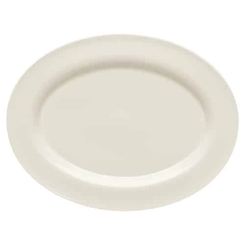 CRO-SCH-342029.jpg BY ORDER GENERATION DURACREAM PLATTER OVAL WITH RIM 29X22CM SCHONWALD GERMANY - Image 1
