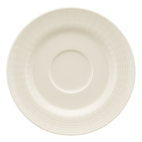 CRO-SCH-346968.jpg BY ORDER GENERATION DURACREAM COMBI SAUCER EMBOSSED 16CM SCHONWALD GERMANY - Image 1