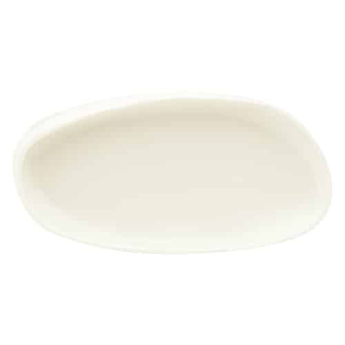 CRO-SCH-382233.jpg WELLCOME DURACREAM PLATTER OVAL ASYMMETRIC COUPE 33X14CM SCHONWALD GERMANY - Image 1