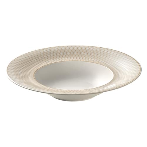 CRO-SCH-820128-63158.jpg BY ORDER DELIGHT NOBLE NATURE INFUSED SOUL PLATE DEEP WITH RIM 28CM SCHONWALD GERMANY - Image 1