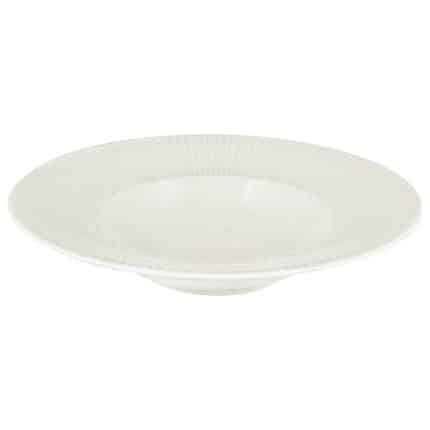 BY ORDER VIBES NOBLE PORCELAIN PLATE DEEP ROUND WITH RIM RELIEF 24CM SCHONWALD GERMANY