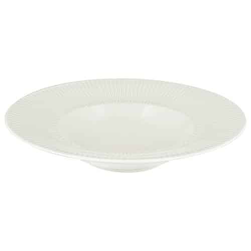 CRO-SCH-820174.jpg BY ORDER VIBES NOBLE PORCELAIN PLATE DEEP ROUND WITH RIM RELIEF 24CM SCHONWALD GERMANY - Image 1