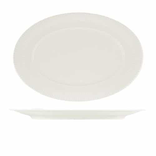 CRO-SCH-822084.jpg BY ORDER VIBES NOBLE PORCELAIN PLATTER OVAL WITH RIM RELIEF 34X23CM SCHONWALD GERMANY - Image 1