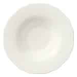 BY ORDER CREATE NOBLE PORCELAIN EMBOSSED DEEP PLATE WITH RIM 28CM SCHONWALD GERMANY
