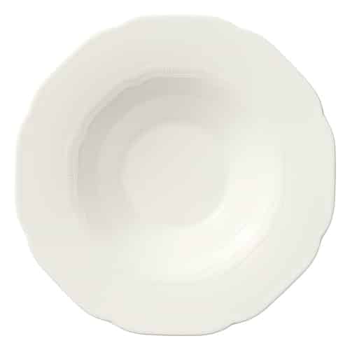 CRO-SCH-860178.jpg BY ORDER CREATE NOBLE PORCELAIN EMBOSSED DEEP PLATE WITH RIM 28CM SCHONWALD GERMANY - Image 1