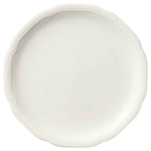 CRO-SCH-861281.jpg BY ORDER CREATE NOBLE PORCELAIN EMBOSSED COUPE FLAT PLATE 31CM SCHONWALD GERMANY - Image 1