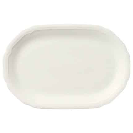BY ORDER CREATE NOBLE PORCELAIN EMBOSSED PLATTER OVAL COUPE 36X24CM SCHONWALD GERMANY