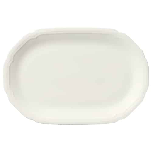 CRO-SCH-862286.jpg BY ORDER CREATE NOBLE PORCELAIN EMBOSSED PLATTER OVAL COUPE 36X24CM SCHONWALD GERMANY - Image 1