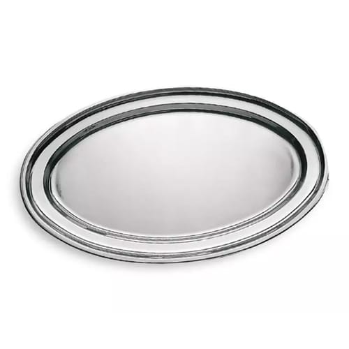 CRO-SUP-2511.jpg OVAL TRAY PLATTER 25X16.5CM INOX 18-10 SUPREMINOX - Image 1