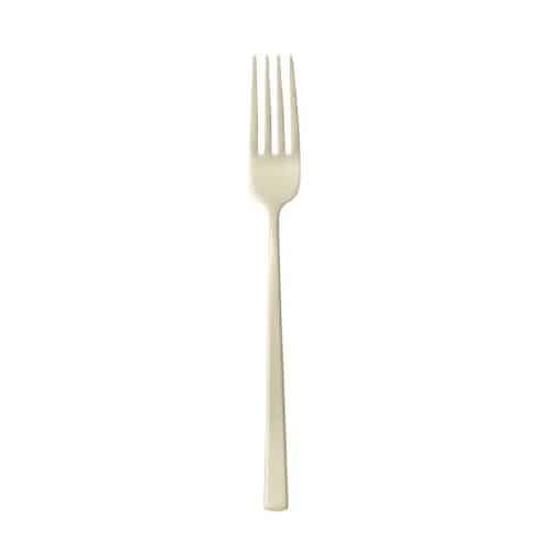 CUT-ART-62111P08.jpg CREAM ANTIQUE PVD CHAMPAGNE TABLE FORK 1PC INOX 18-10 ARTHUR-KRUPP SAMBONET ITALY - Image 1
