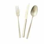 BY ORDER CREAM ANTIQUE PVD CHAMPAGNE DESSERT FORK 1PC INOX 18-10 ARTHUR-KRUPP SAMBONET ITALY