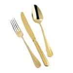 BY ORDER BAGUETTE PVD GOLD STEAK KNIFE 1PC 18/10 ARTHUR KRUPP ITALY