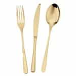 BY ORDER IDEA PVD GOLD DESSERT FORK 1PC INOX 18-10 ARTHUR-KRUPP SAMBONET ITALY