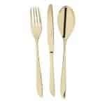 BY ORDER FEEL PVD CHAMPAGNE DESSERT FORK 1PC INOX 18-10 ARTHUR-KRUPP SAMBONET ITALY