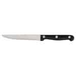 STEAK KNIFE BLACK PLASTIC ABS HANDLE GTSA