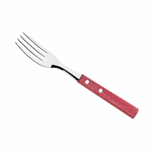 CUT-GTS-44-0803.jpg BY ORDER STEAK FORK WOOD HANDLE 21CM DI SOLLEWOOD CHERRY INOX 1PC GTSA - Image 1