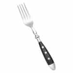 BISTRO TABLE FORK CHROME STEEL PLASTIC HANDLE WAS GERMANY