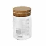 BY-ORD GLASS BOROSILICATE JAR WITH CORK LID 15CL ESPIEL