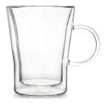 BY ORDER SILICONE GLASS DOUBLE WALL MUG WITH HANDLE 29CL AERTS BELGIUM