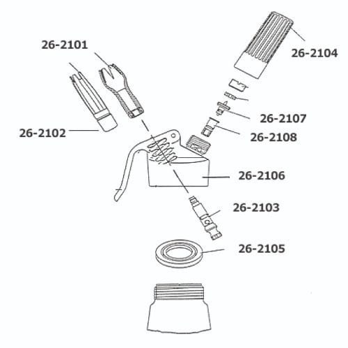 KAK-GTS-26-2101.jpg CORNE TUBE PLASTIC SPARE PART FOR SIPHON 26-4100 GTSA - Image 1
