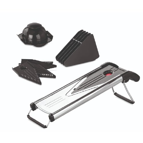 KAK-GTS-38-61203.jpg KITCHEN TOOLS MANDOLIN VEGETABLE 5 BLADES V TYPE INOX GTSA - Image 1