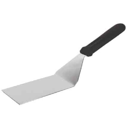 KITCHEN SPATULA TURNER BURGER 12.5X7.5CM INOX LIGHT LINE BLACK GTSA