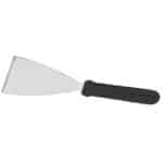 KITCHEN SPATULA 12.5CM BLACK TRIANGULAR INOX LIGHT LINE GTSA