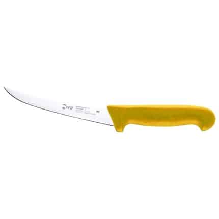 IVO PROFESSIONAL BONING CURVED SEMIFLEX KNIFE 15CM YELLOW PORTUGAL