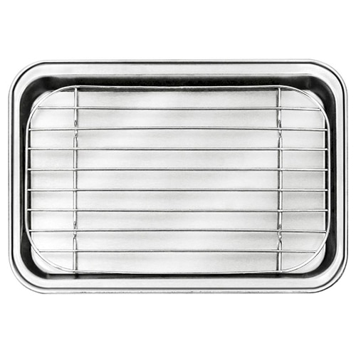 KAK-LOU-N3995.jpg SETTING TRAY AND GRID SET INOX 26X19X2CM LT FRANCE - Image 1
