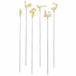 BY ORDER KEBAB SKEWERS ANIMAL 6 SPITS SET INOX PADERNO ITALY