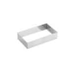PASTRY RING S/S RECTANGULAR 28X18X5CM MARTELLATO