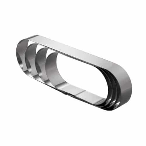 PBP-MAR-21H4X30.jpg PASTRY RING FANCY OVAL 30X10X4CM MARTELLATO ITALY - Image 1