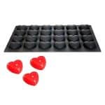 BY ORDER SILICONE MOULD 60X40CM 24XX LOVE HEART 7.5X6.8X3CM 9CL MARTELLATO ITALY