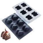 BY ORDER SILICONE MOULD 30X17.5CM SINGLE PORTION 6 X VIBES 5.8X6.2X4.5CM 11CL MARTELLATO ITALY