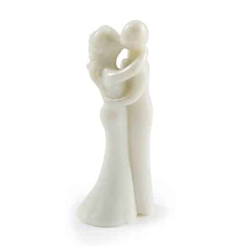 PBP-MAR-30SMW02.jpg BY ORDER - SILICONE IDEAS WEDDING PIECE SMALL STYLIZED MARRIED COUPLE 4.5X3.5X12CM MARTELLATO - Image 1