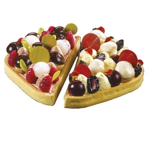 PBP-MAR-34H4X20S.jpg BY ORDER - SEMIFREDDO BAKING TWINS FORM 6PCS 20X20X4CM MARTELLATO - Image 1