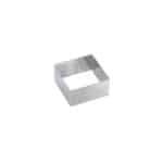 PASTRY RING S/S SQUARE 10X10X5CM MARTELLATO