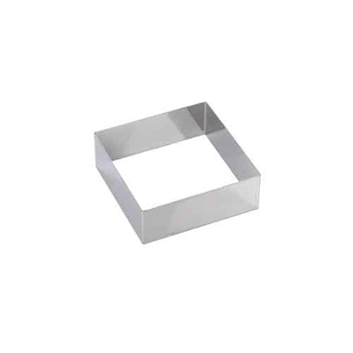 PBP-MAR-5H5X14.jpg PASTRY RING SQUARE S/S 14X14X5CM MARTELLATO ITALY - Image 1