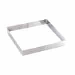 PASTRY RING S/S SQUARE 26X26X5CM MARTELLATO