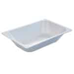 ICE CREAM BASIN 25X36X8CM 3.6L WHITE MARTELLATO ITALY