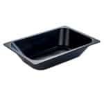 ICE CREAM BASIN 25X36X8CM 3.6L BLACK MARTELLATO ITALY
