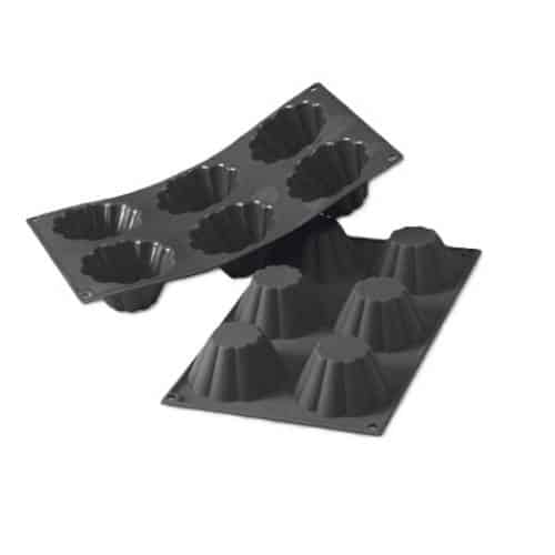 PBP-MAR-SF034.jpg PASTRY SILICONE BRIOCHES FLUTED 7.6X3.7CM MARTELLATO - Image 1